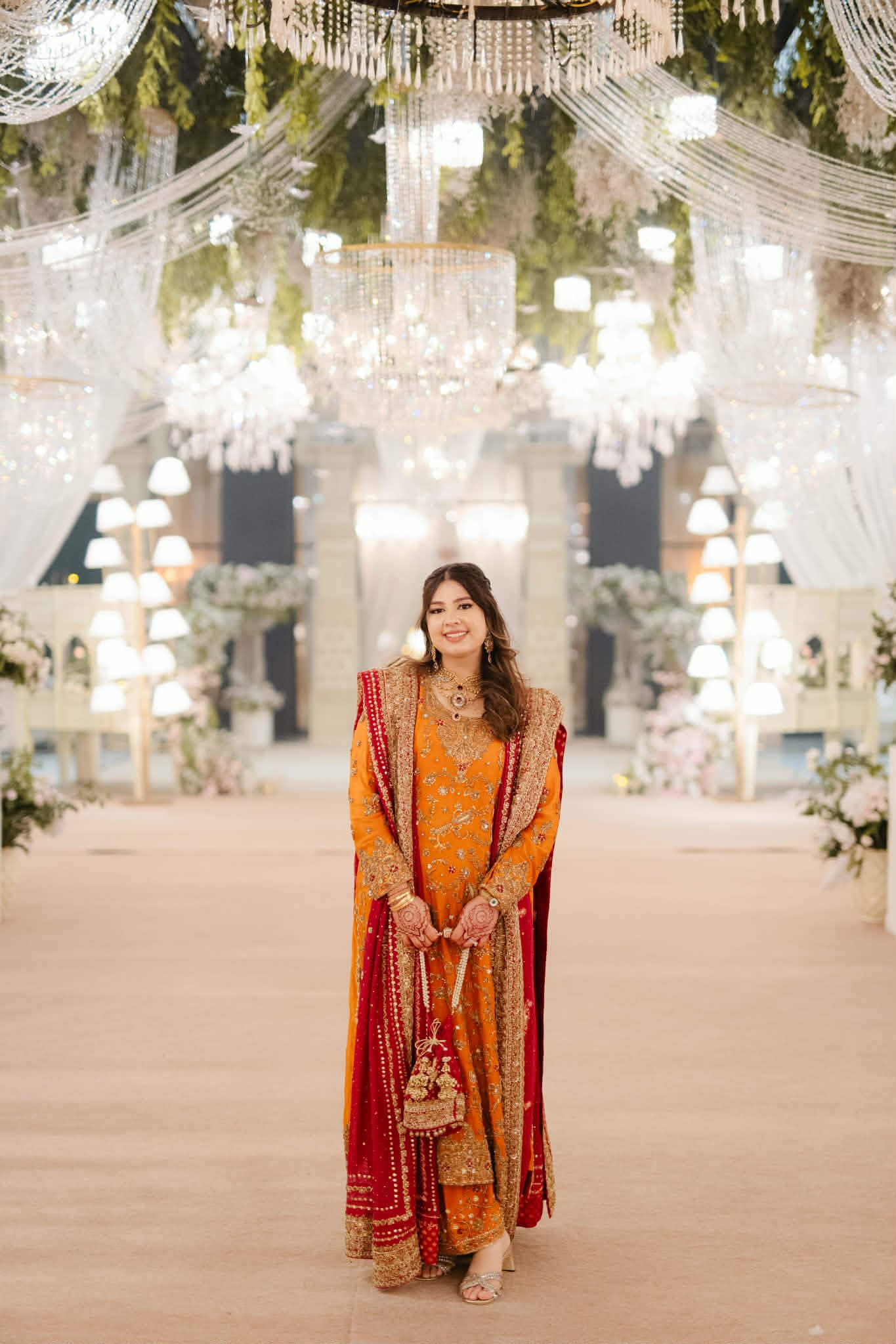 Marigold Kameez & Izhar